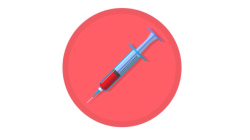 krevní test injekce