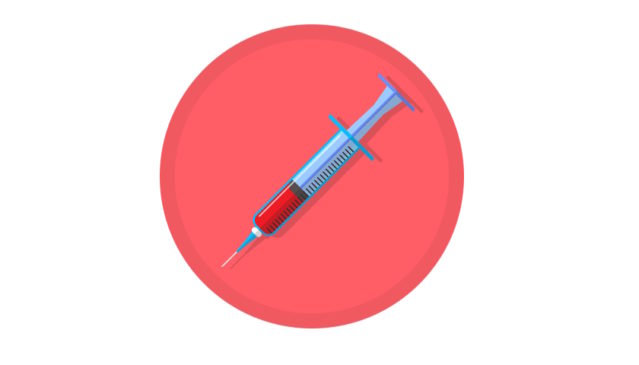 krevní test injekce