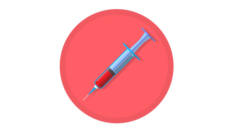 krevní test injekce