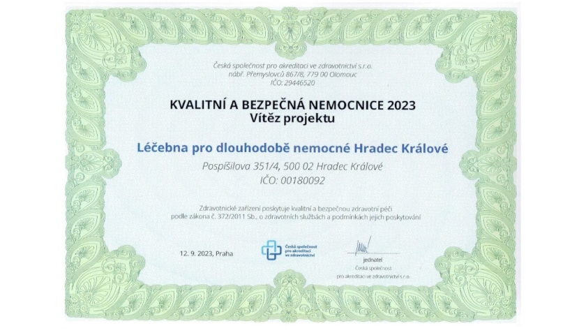 Léčebna pro dlouhodobě nemocné Hradec Králové