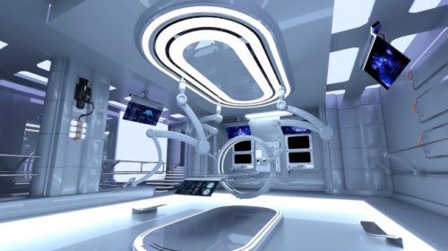 chirurgie sci-fi operační sál