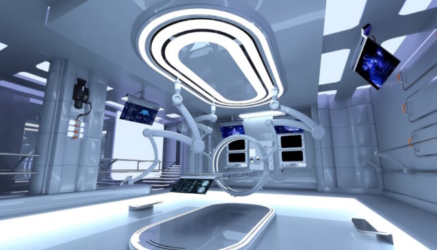 chirurgie sci-fi operační sál